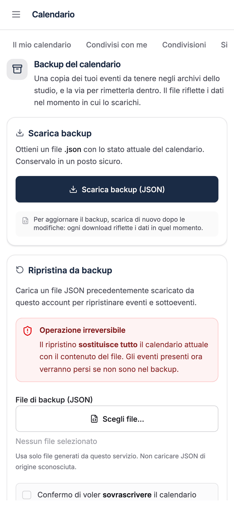 Backup — Perlegis