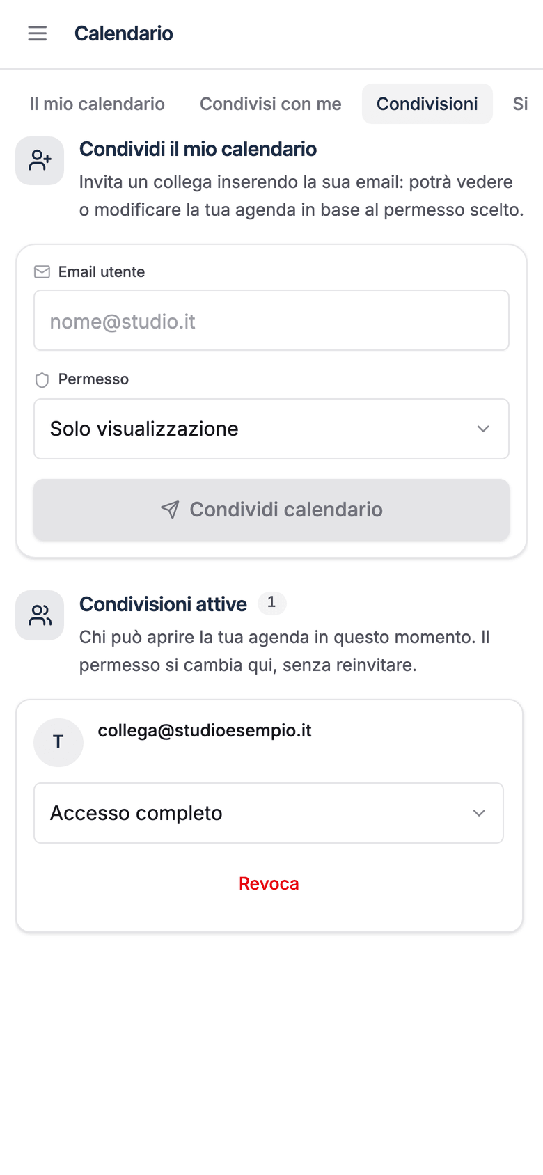 Condivisioni — Perlegis