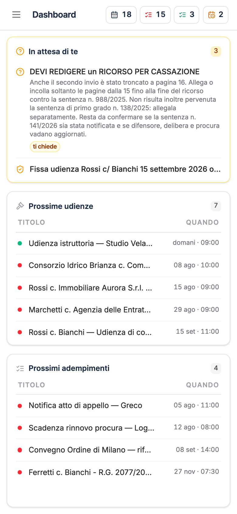 Cosa ti aspetta — Perlegis