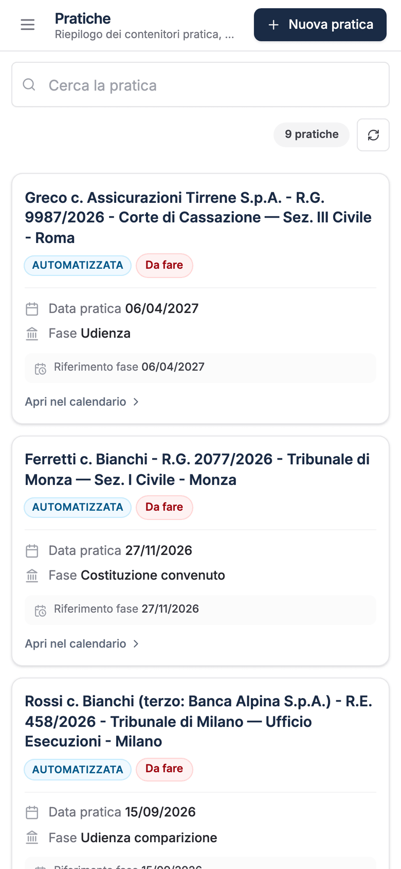 Le pratiche — Perlegis